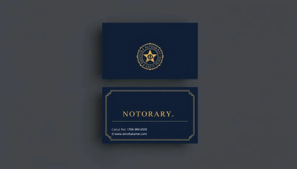 notary business card ideas