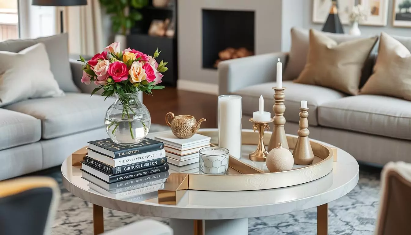 round coffee table decor ideas